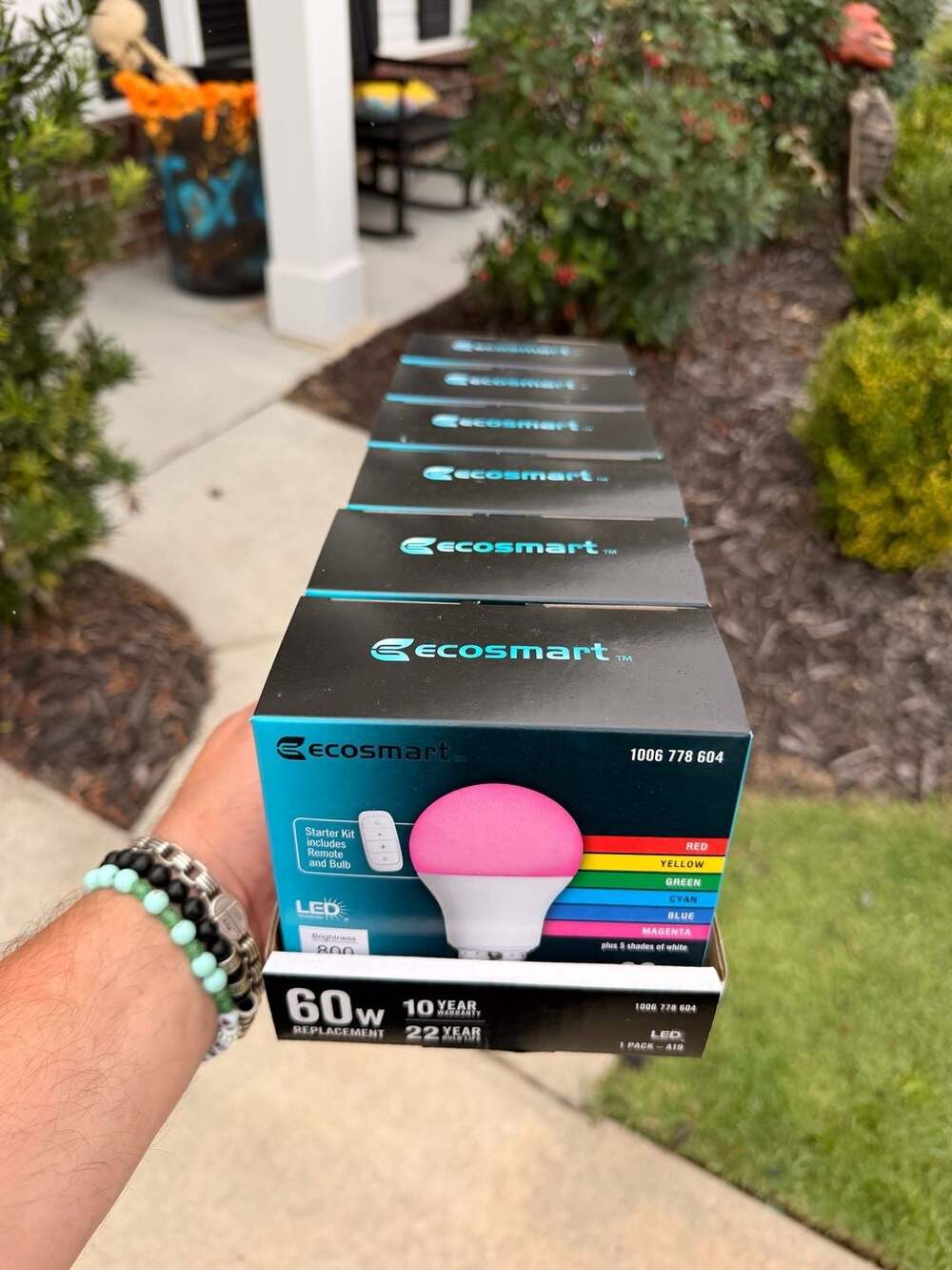 Ecosmart 60W LED Color Changing Bulb Starter Kit x 6